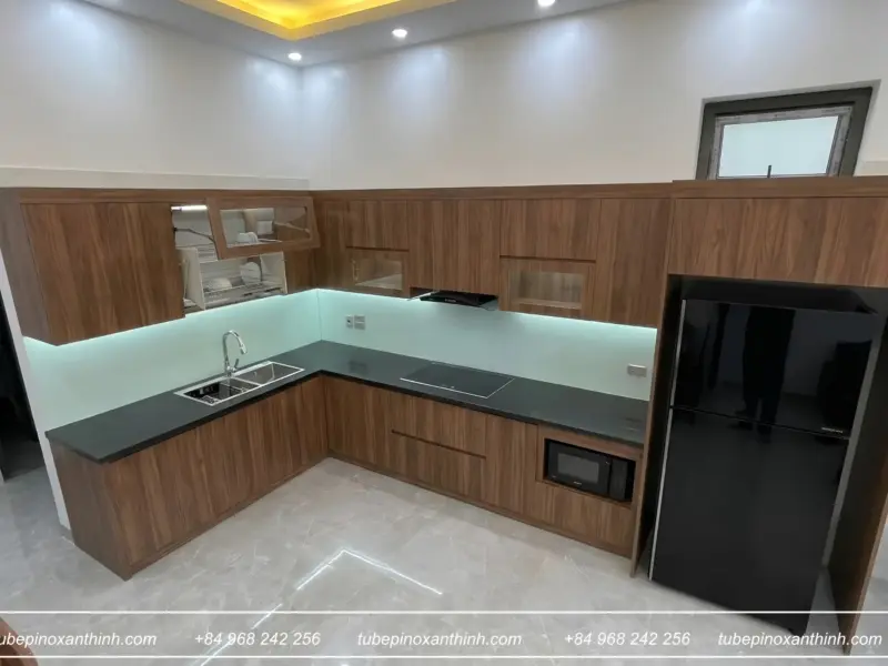 Góc nhìn rộng không gian bếp – Nhà Anh Khánh Tại Yên Nghĩa, Hà Nội