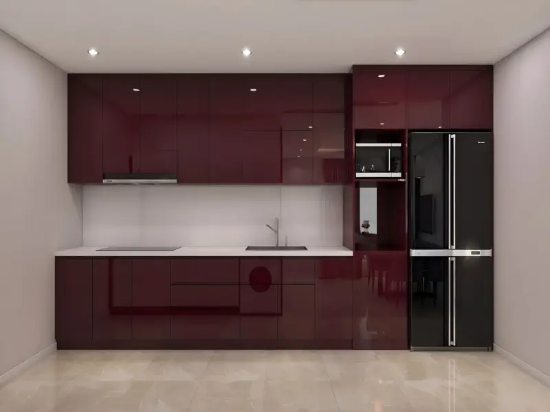 Tủ bếp inox cánh kính: Cấu tạo, ưu nhược điểm và báo giá chi tiết