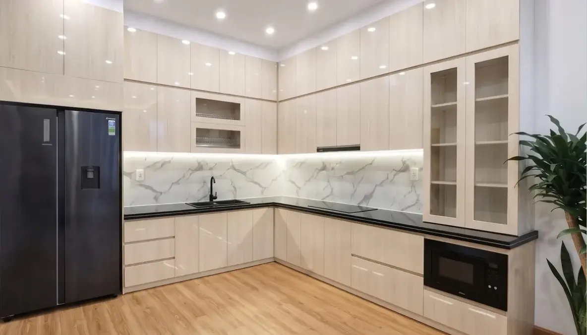 Góc nhìn tổng thể hoàn thiện tại gia đình anh Quân ở Chương Dương Hà Nội